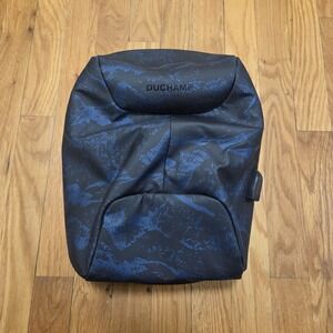 Duchamp London‎ Anti-Theft Laptop Tablet Backpack Sleek Blue Black Design USB